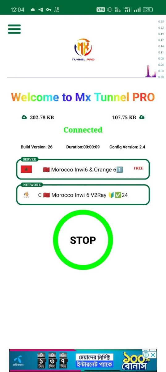 مراجعة تطبيق Mx Tunnel Pro: إعدادات متقدمة وتحكم كامل في تجربة VPN 1 تطبيق Mx Tunnel Pro