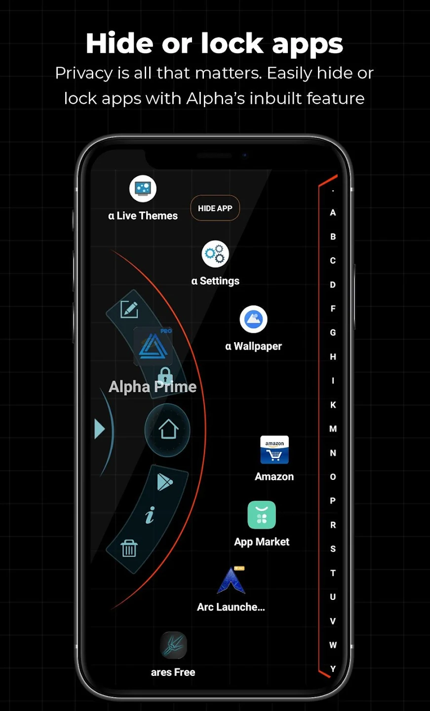 مراجعة تطبيق Alpha Hybrid Launcher 4D Theme: لانشر بتصميم ثلاثي الأبعاد 2 تطبيق Alpha Hybrid Launcher 4D Theme