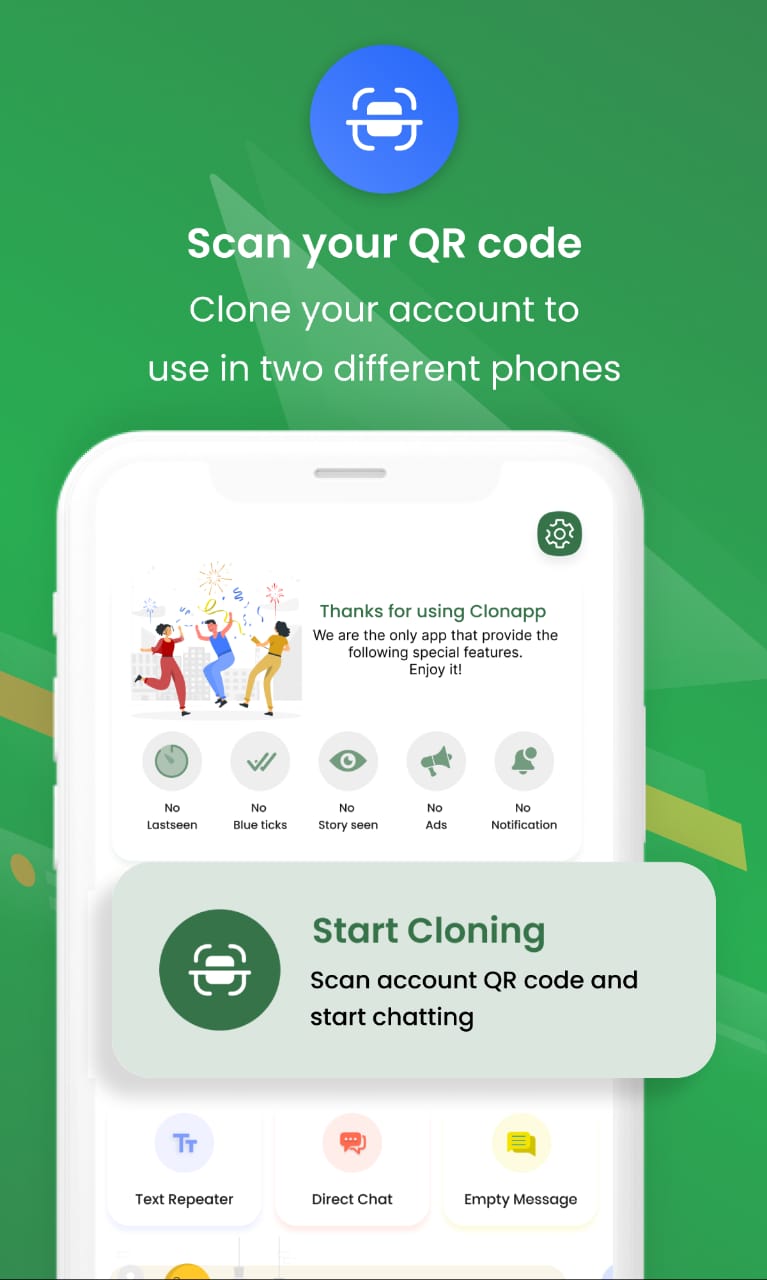 مراجعة تطبيق Clonapp Messenger: Web Chat افضل تطبيق مراسلة مزدوج 1 تطبيق Clonapp Messenger: Web Chat