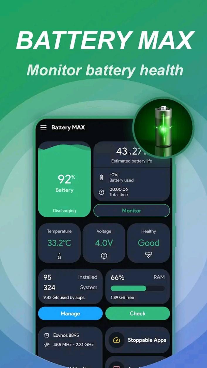 مراجعة تطبيق Battery MAX - Smart Charging: الحل الأمثل لإطالة عمر بطارية هاتفك 3 تطبيق Battery MAX - Smart Charging