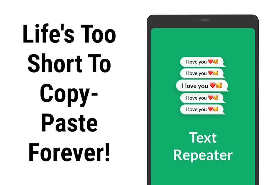 مراجعة تطبيق Text Repeater: Repeat Text 10K أداة ذكية لتكرار النصوص 1 تطبيق Text Repeater: Repeat Text 10K