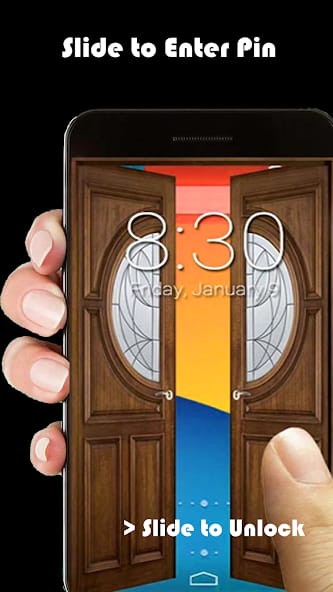 مراجعة تطبيق Door Lock Screen تطبيق سحري لقفل هاتفك بطريقة مبهره 1 تطبيق Door Lock Screen