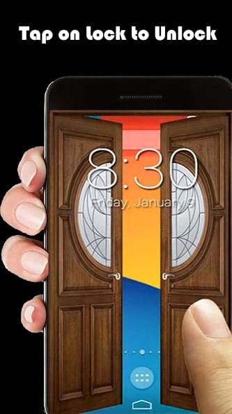 مراجعة تطبيق Door Lock Screen تطبيق سحري لقفل هاتفك بطريقة مبهره 3 تطبيق Door Lock Screen
