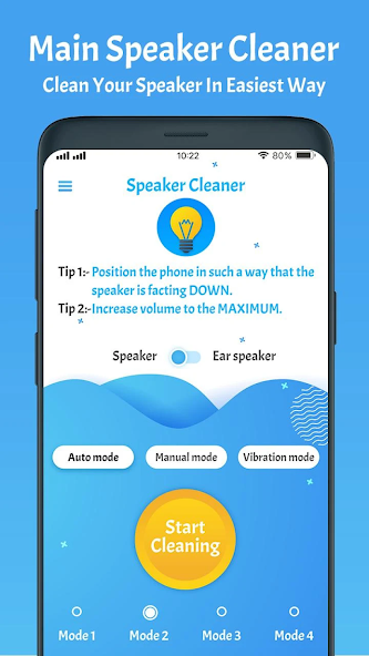 مراجعة تطبيق Speaker Cleaner - Remove Water: الحل الأمثل لإزالة الماء من مكبرات الصوت 4 تطبيق Speaker Cleaner - Remove Water