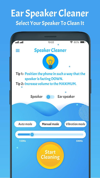 مراجعة تطبيق Speaker Cleaner - Remove Water: الحل الأمثل لإزالة الماء من مكبرات الصوت 2 تطبيق Speaker Cleaner - Remove Water