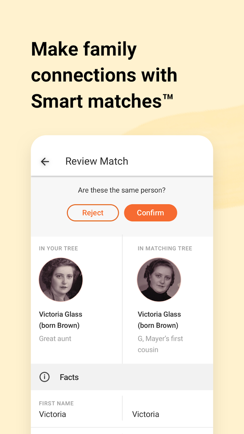 مراجعة تطبيق MyHeritage: شجرة العائلة & DNA : اكتشف أصولك وابنِ شجرة عائلتك بسهولة 2 تطبيق MyHeritage