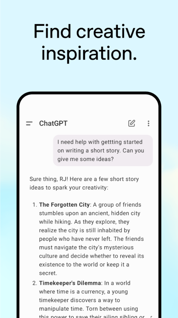 مراجعة تطبيق ChatGPT: رفيقك الذكي في عصر التكنولوجيا 3 تطبيق ChatGPT