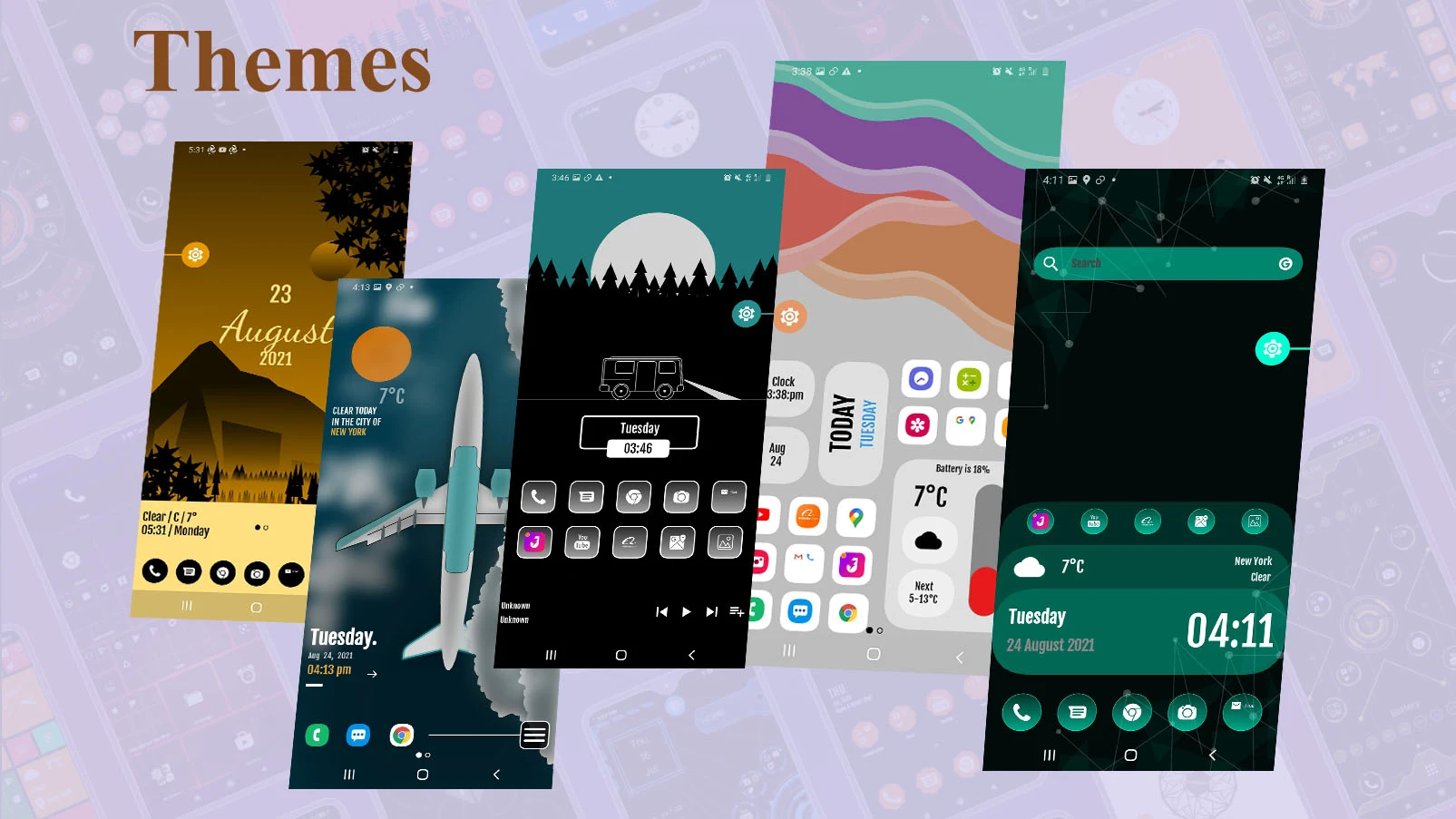 مراجعة تطبيق Modern Theme Launcher 2025: تحكم كامل في مظهر هاتفك 3 تطبيق Modern Theme Launcher 2025