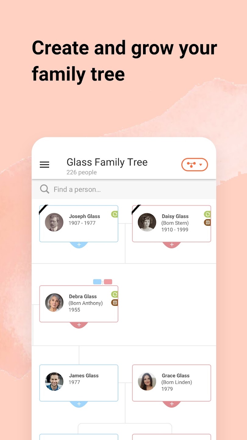 مراجعة تطبيق MyHeritage: شجرة العائلة & DNA : اكتشف أصولك وابنِ شجرة عائلتك بسهولة 3 تطبيق MyHeritage