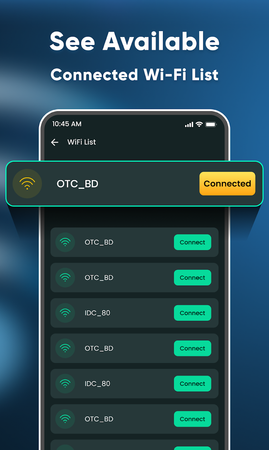مراجعة تطبيق WiFi Password Show : أداة شاملة لإدارة شبكات الواي فاي واختبار سرعة الإنترنت 2 تطبيق WiFi Password Show