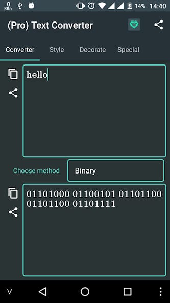 مراجعة تطبيق Text Converter Encoder Decoder لتشفير وفك تشفير النصوص 3 تطبيق Text Converter Encoder Decoder