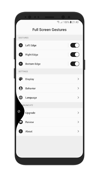 مراجعة تطبيق Full Screen Gestures: تجربة استخدام هاتف ذكي بدون أزرار 1 تطبيق Full Screen Gestures