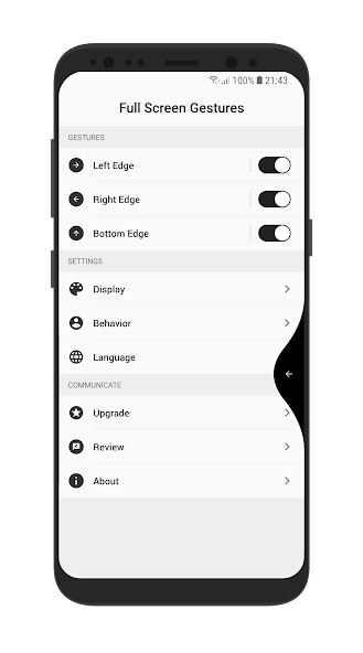 مراجعة تطبيق Full Screen Gestures: تجربة استخدام هاتف ذكي بدون أزرار 2 تطبيق Full Screen Gestures