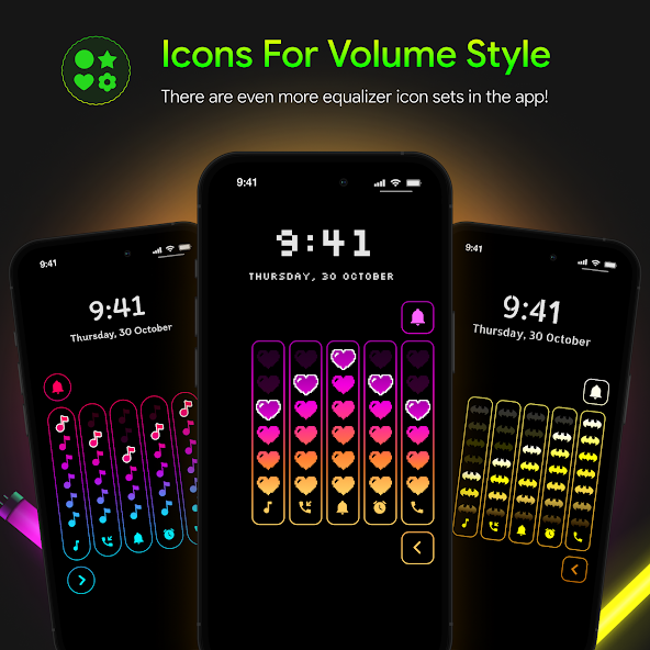 مراجعة تطبيق Neon LED Volume - Volume Style: حوّل صوت هاتفك لتحفة ضوئية 3 تطبيق Neon LED Volume - Volume Style