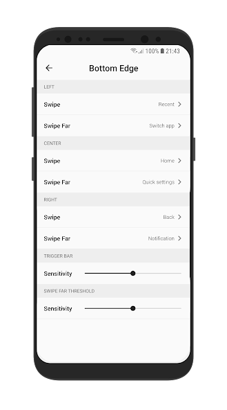 مراجعة تطبيق Full Screen Gestures: تجربة استخدام هاتف ذكي بدون أزرار 3 تطبيق Full Screen Gestures