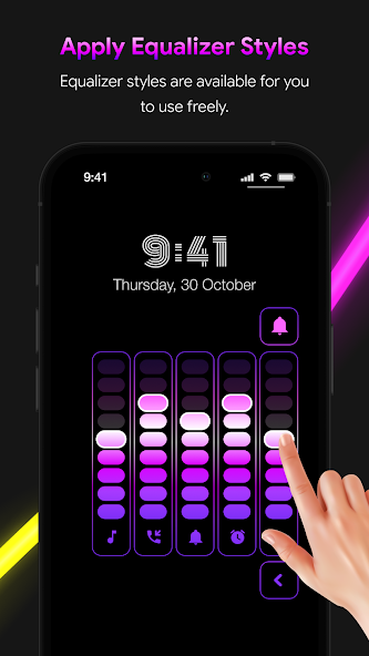 مراجعة تطبيق Neon LED Volume - Volume Style: حوّل صوت هاتفك لتحفة ضوئية 2 تطبيق Neon LED Volume - Volume Style